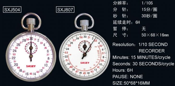 點擊查看詳細(xì)信息<br>標(biāo)題：SXJ504、SXJ807機械秒表 閱讀次數(shù)：2361